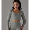 Бесшовный жаккардовый  Crop top Touch Model 14